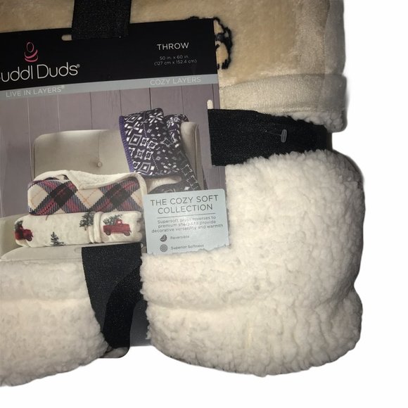 Cuddl Duds Bedding Nwt Cuddl Duds Reversible Dogs Throw 5x60 Poshmark